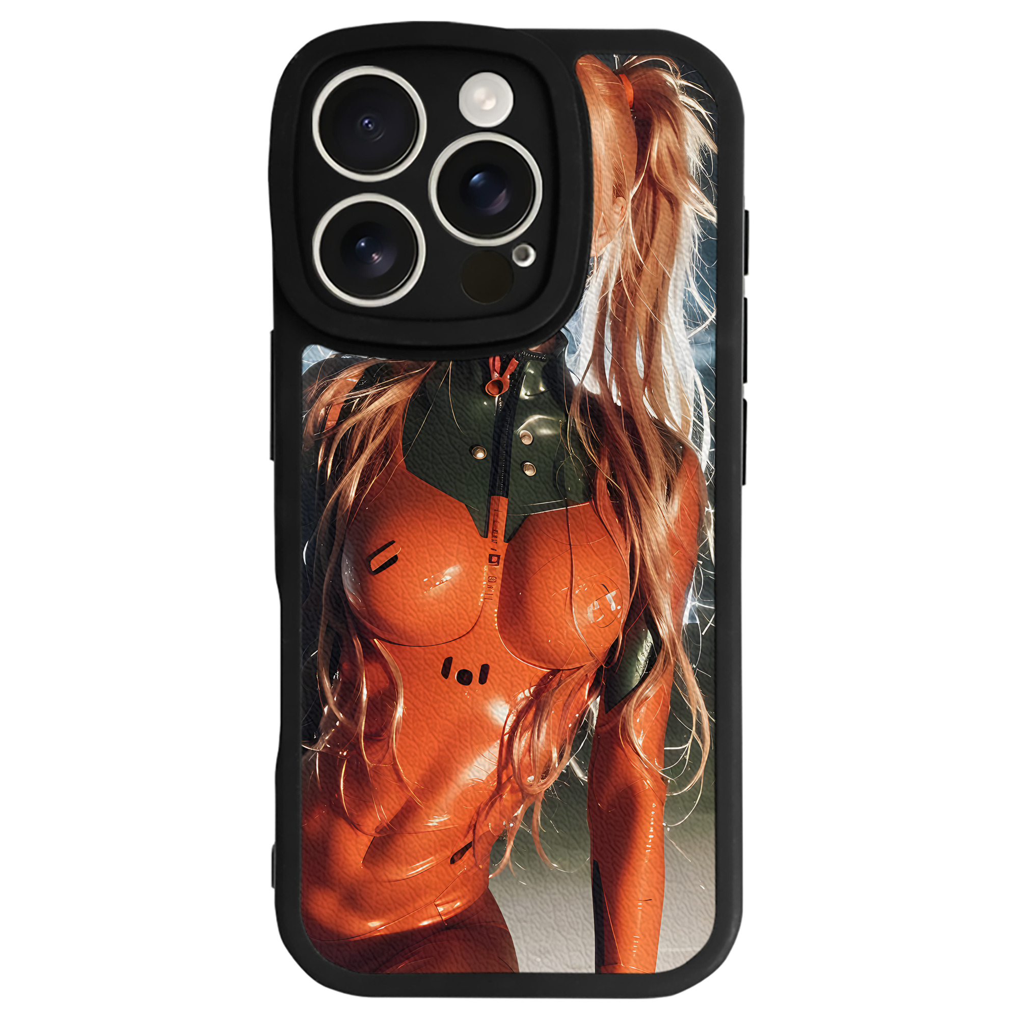 （画像用） EVA 新世紀エヴァンゲリオン 【iPhone 16シリーズ対応】シリコンスマホケース（レザー調） 材質：シリコン